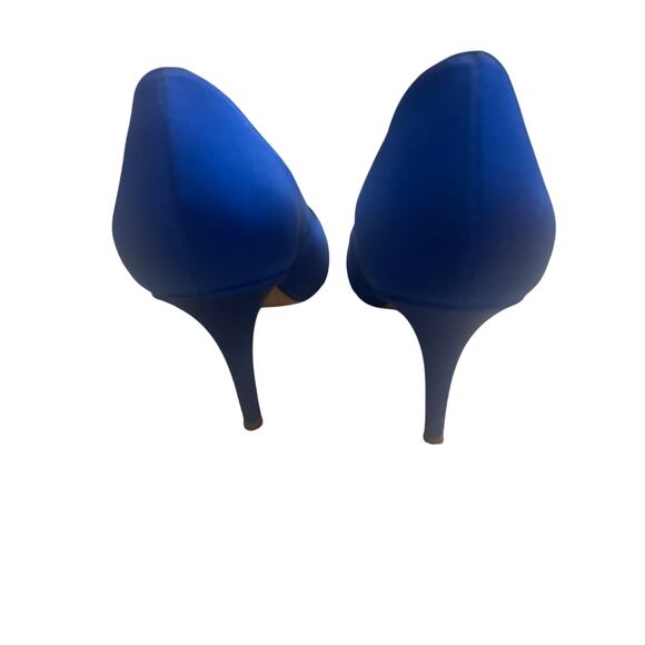 Kate Spade Billie Royal Blue Peep Toe heels Size 10 - Picture 5 of 10